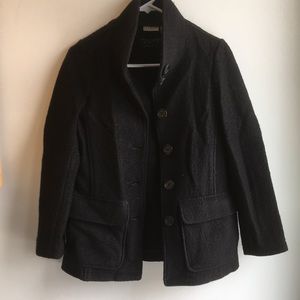 LL Bean women’s pea coat 100% Laine